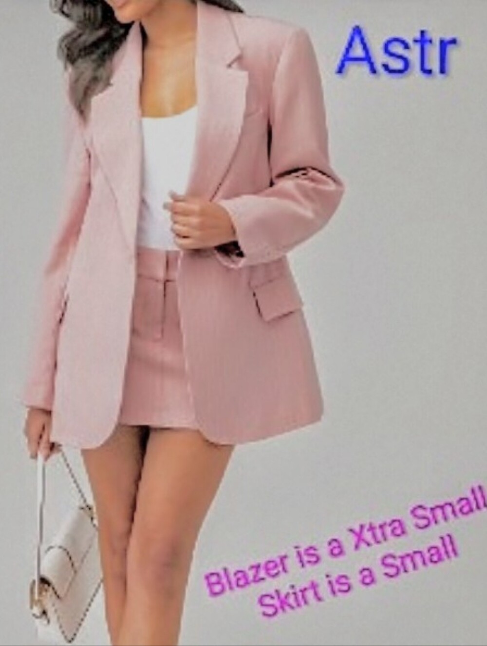 Astr Rose Oversized Pink Tailored Blazer